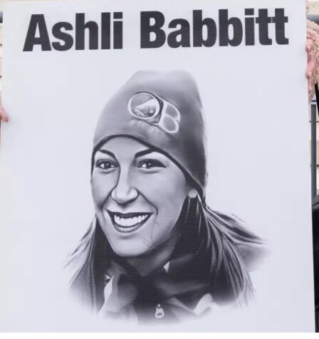 Now that her family received a settlement, we can proceed with a statue of Ashli Babbitt sitting on ...