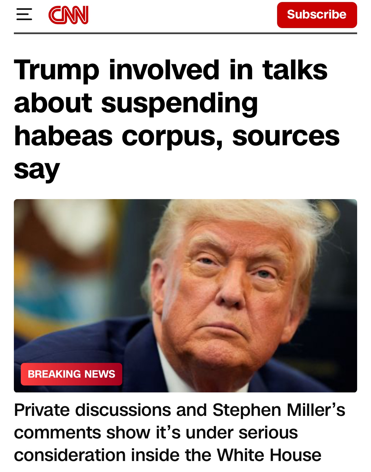 Told You This was Coming …
Only Way to Break the Tyranny of Judicial Supremacy 

https://www.cnn.com...