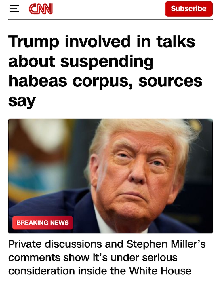Told You This was Coming β¦
Only Way to Break the Tyranny of Judicial Supremacy
https://www.cnn.com/2025/05/09/politics/miller-habeas-corpus-immigrant-jud
