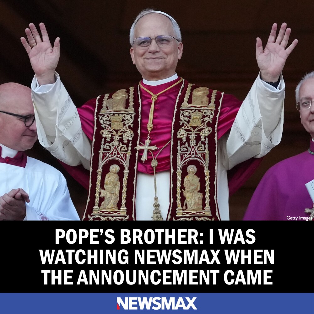 BIG: Pope’s brother was watching Newsmax when it was announced! We were there! See: https://bit.ly/4...