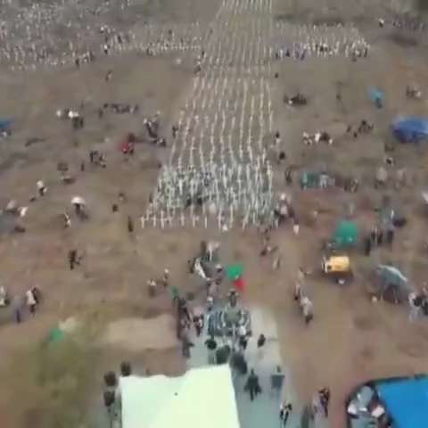 A cross was planted for every white farmer murdered in South Africa, forming a massive memorial. 

T...