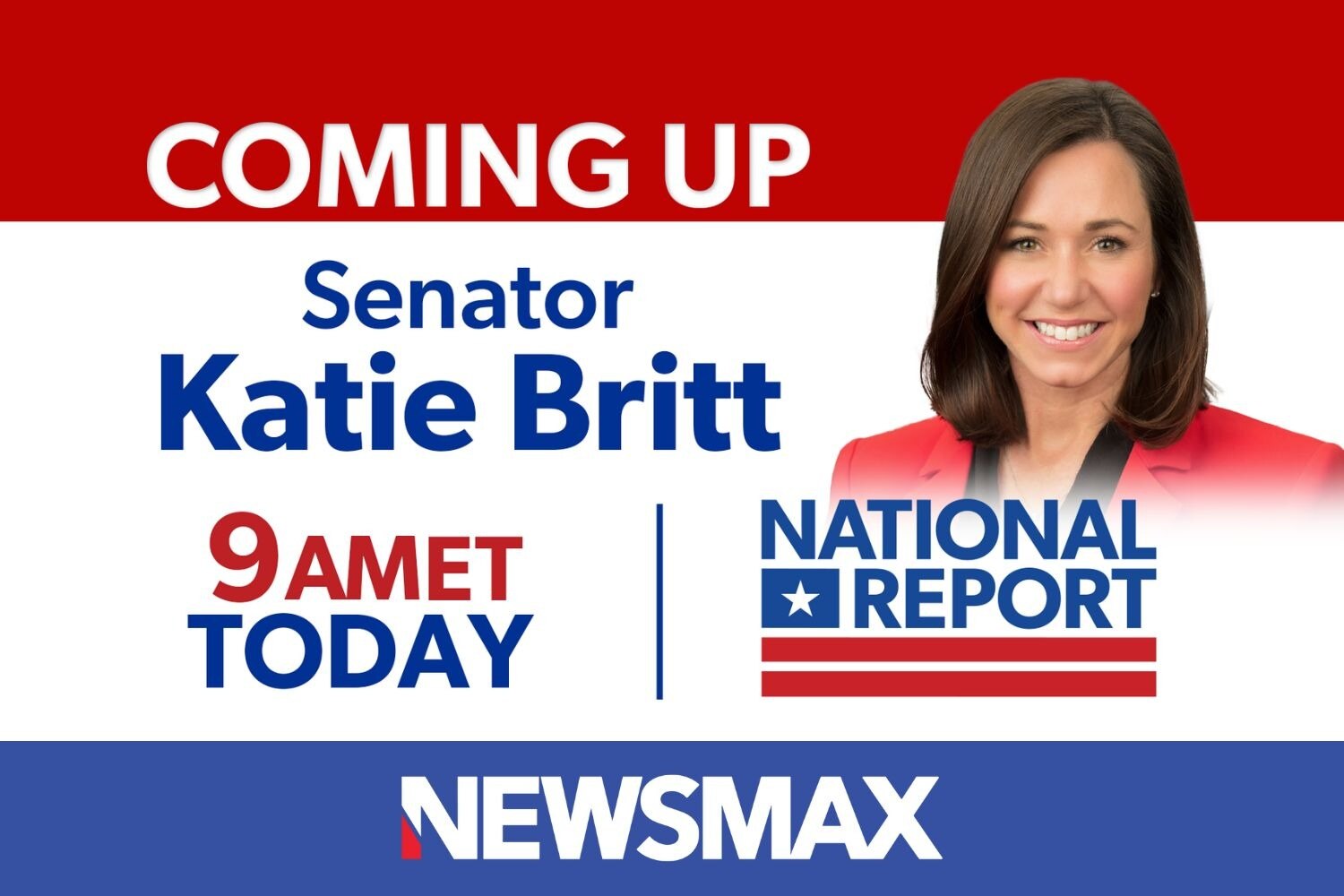 COMING UP: Alabama Sen. Katie Britt joins “National Report” to talk about the MOMS Act and more — TO...
