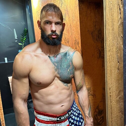 American and British social media personality, businessman, and former professional kickboxer.