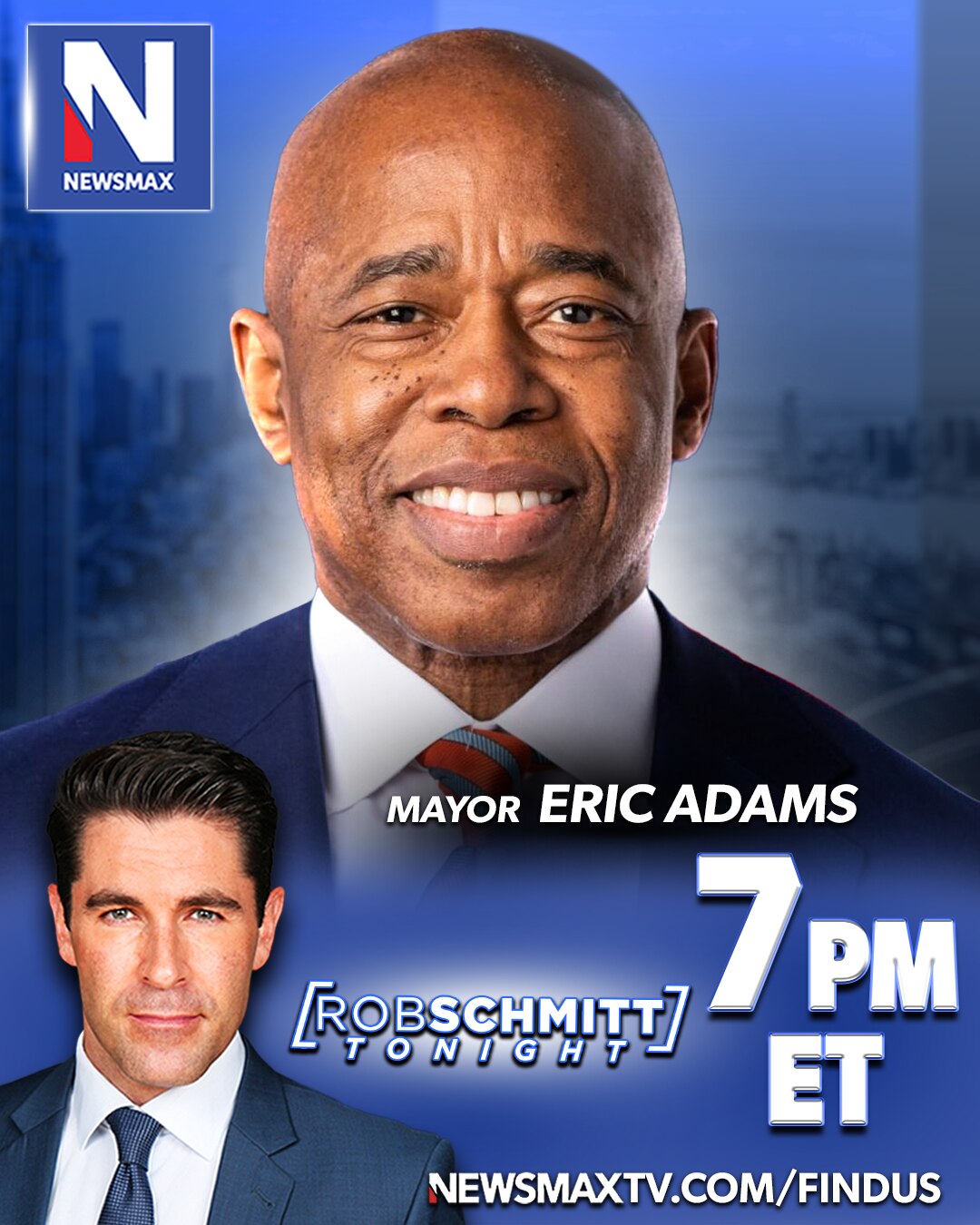 TONIGHT: New York City Mayor Eric Adams will join "Rob Schmitt Tonight" to discuss his teamwork with...