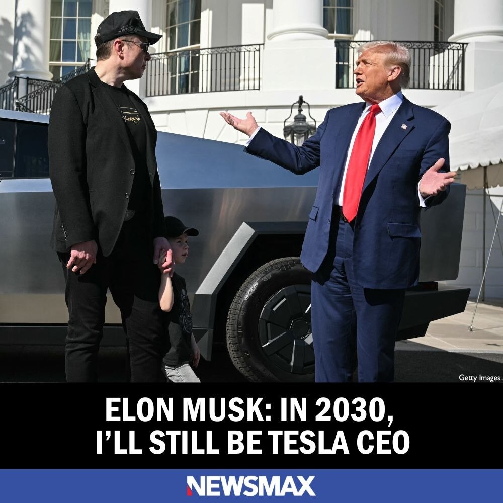 Elon Musk said Tuesday he’s committed to being CEO of Tesla in five years. Read more: https://bit.ly...
