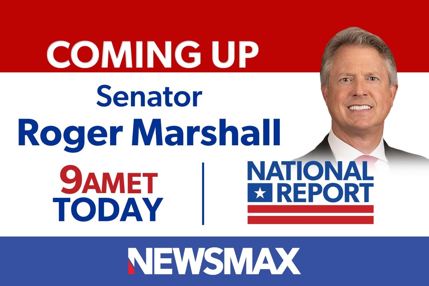 COMING UP: Sen. Roger Marshall joins "National Report" to talk about the latest on President Trump's...