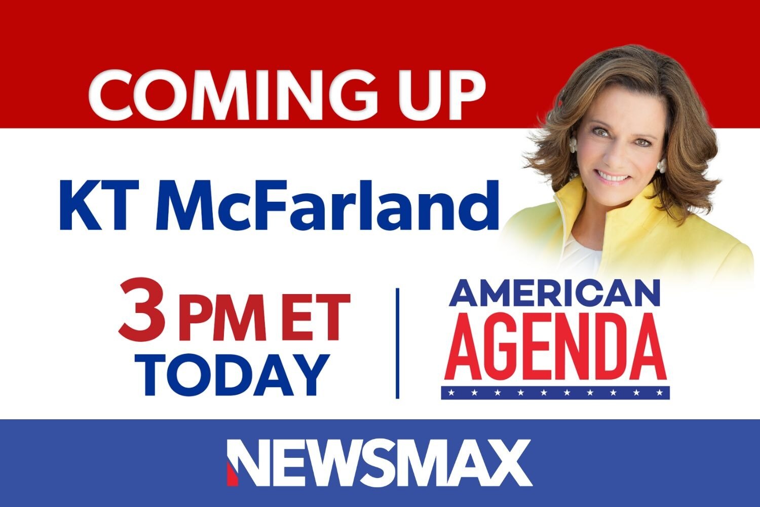 COMING UP: KT McFarland, a former deputy national security advisor to President Trump, joins “Americ...