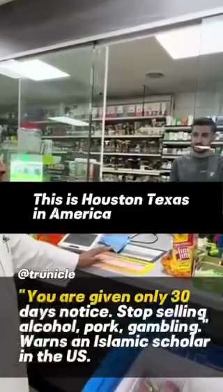BREAKING NEWS: Muslim community leaders are warning retail store owners in Houston to stop selling l...