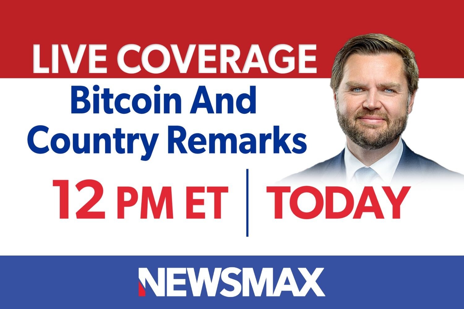 TUNE IN: LIVE coverage of Vice President JD Vance’s remarks at the Bitcoin 2025 conference in Las Ve...