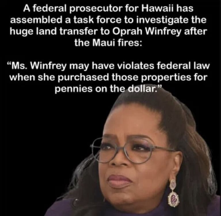 @Gaelic11
Greedy Fatso Got Caught With Her Giant Panties Down π³ #MauiFires π₯π₯π₯#OprahWinfrey #Truth #LandGrabs @Kash #Hawaii @realDonaldTrump #Trump π₯