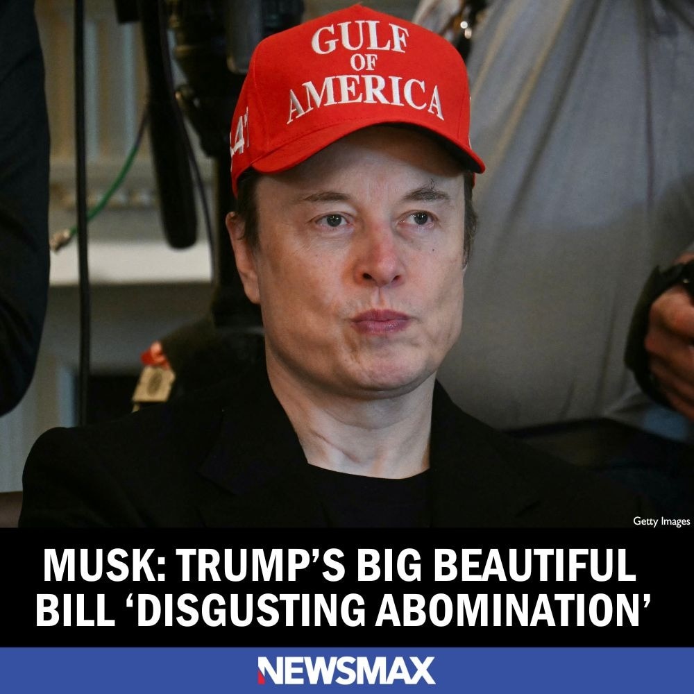 Elon Musk on Tuesday savaged the president's "big beautiful" tax-and-spending-cut bill as a "disgust...