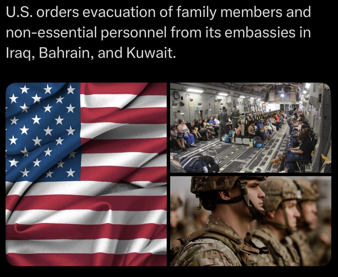 美国撤出了驻伊拉克、巴林和科威特大使馆的家属和非必要人员。以色列要对伊朗动手了吗？中共加速在伊朗部署核设施了？中共真是肆无忌惮、有恃无恐到处点火作乱。

#中东局势 #伊朗 #以色列 #三票先生