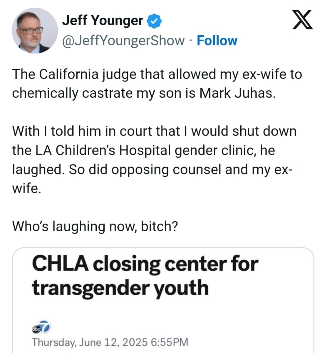 There's no amount of dunking or shaming the transgender movement that will ever be too much.  They t...