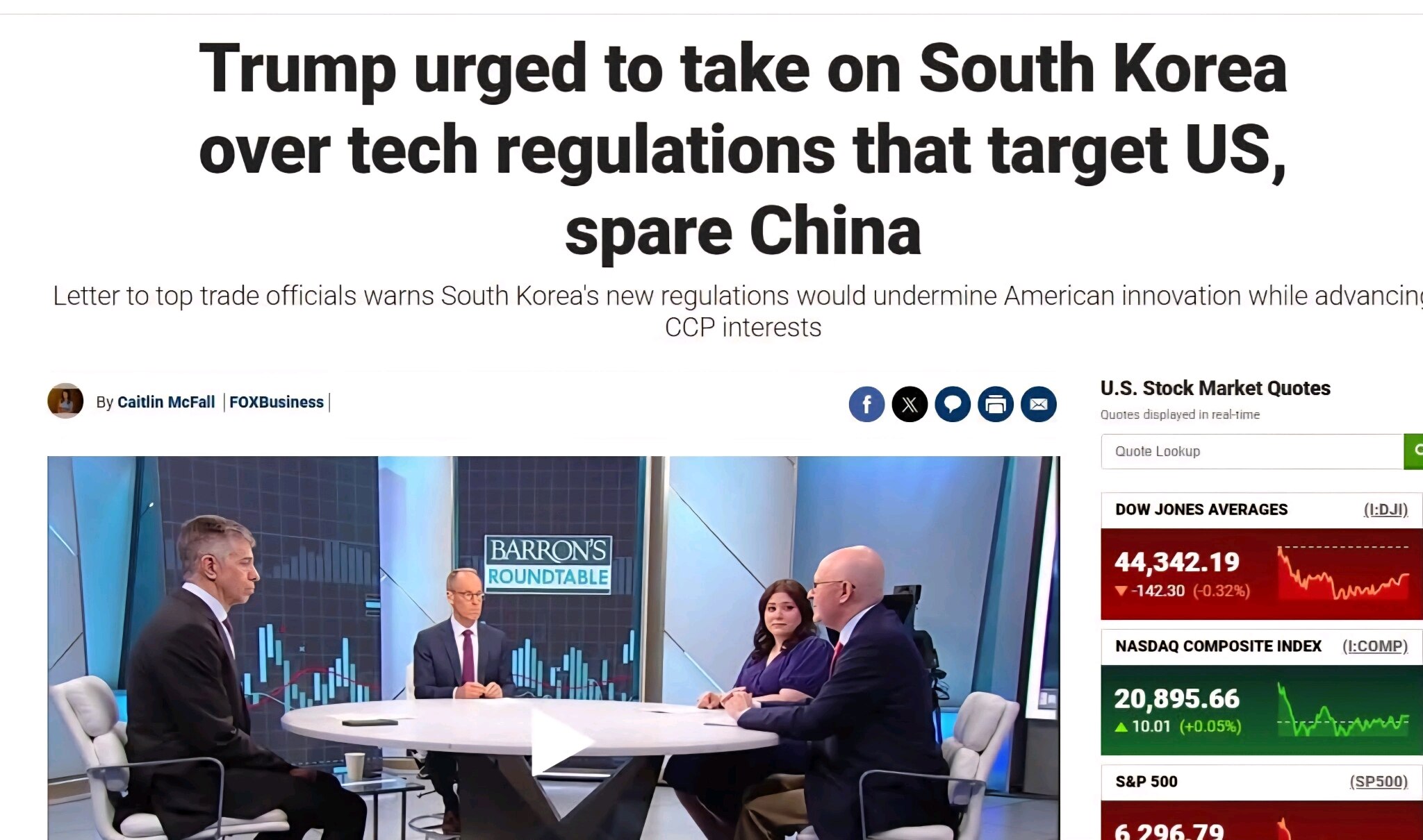 美国什么都知道

福克斯新闻都在报道什么

共和党议员
致信特朗普总统，要求他采取强硬立场
因为李在明只为中共谋利
而且与美国大型科技公司截然不同

美国早就知道李在明
是中共的走狗

但为什么国内媒...