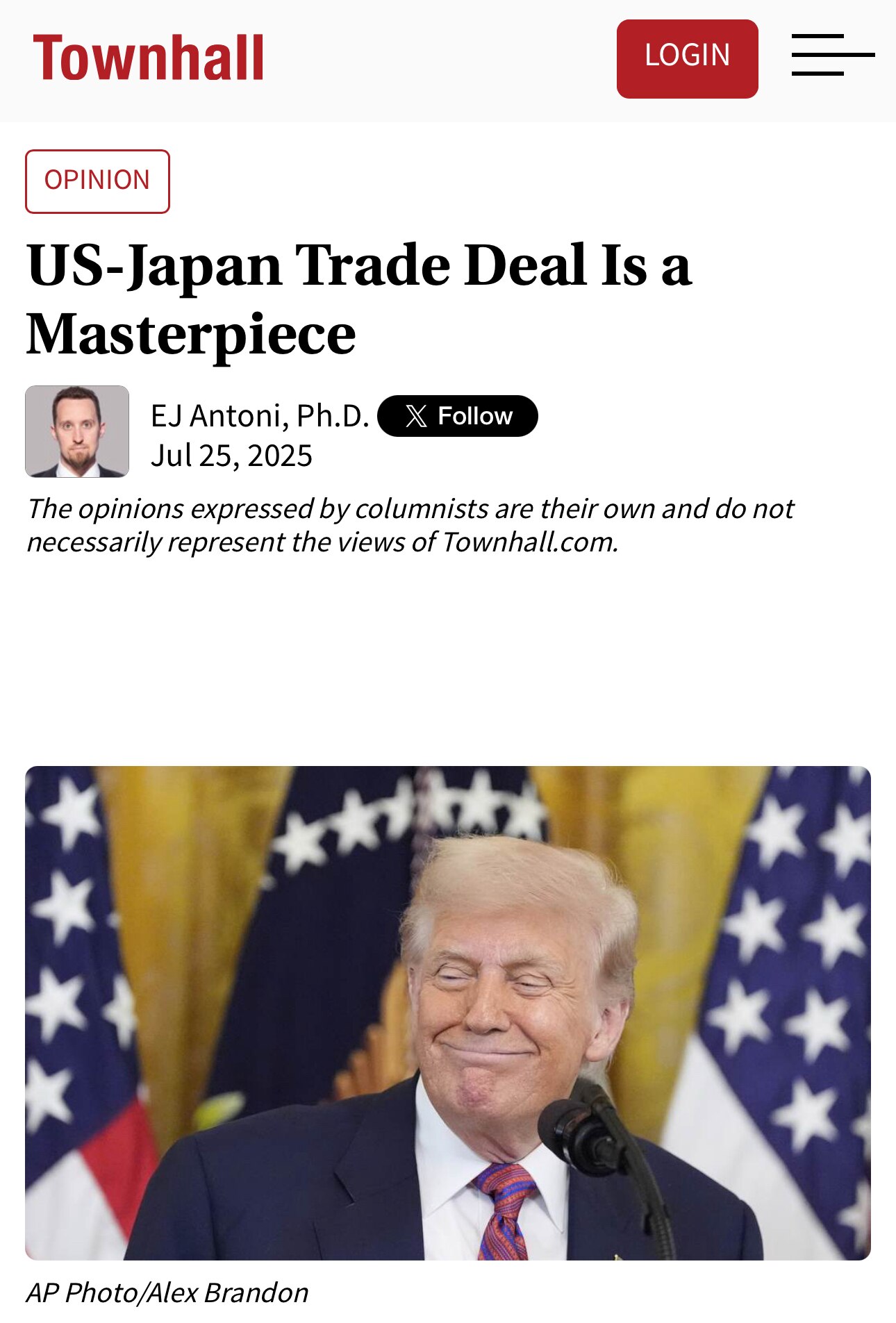 “Japan is now the fifth bilateral trade agreement secured by the Trump administration this year, com...