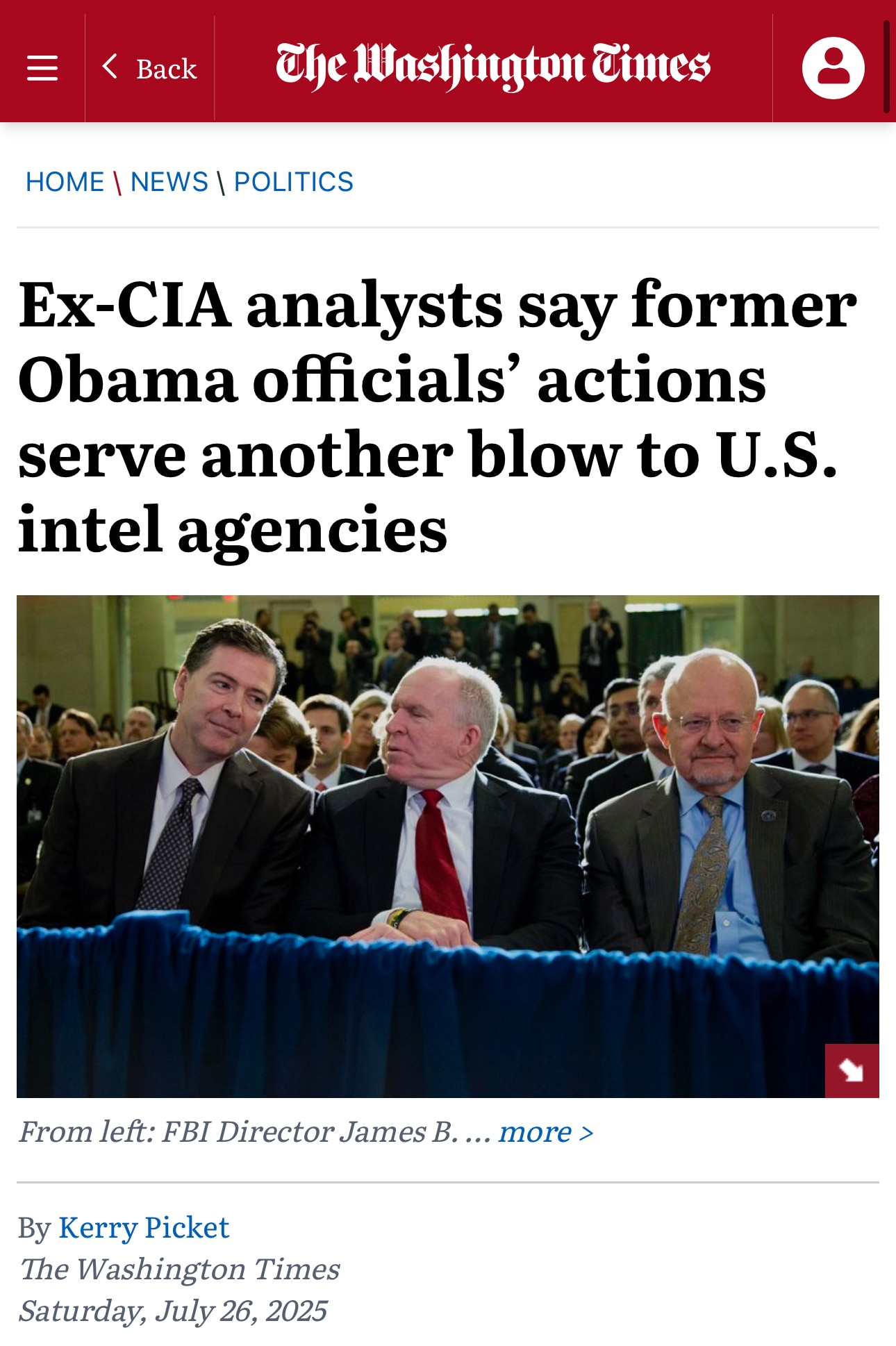 “Fred Fleitz, a former CIA analyst who spent nearly two decades with the spy agency, said he thinks ...