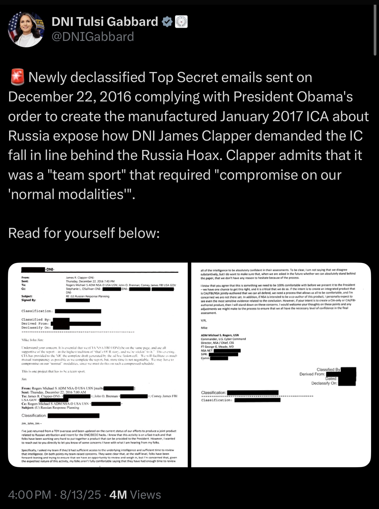 Deep State Action Stations 

https://x.com/dnigabbard/status/1955721194143146226?s=46&t=3931NSakXU_N...