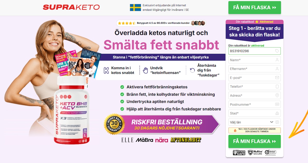 Supra Keto BHB + ACV Gummies Sweden

👇❗❗Handla nu❗❗👇

https://www.facebook.com/SupraKetoBHBACVGumm...