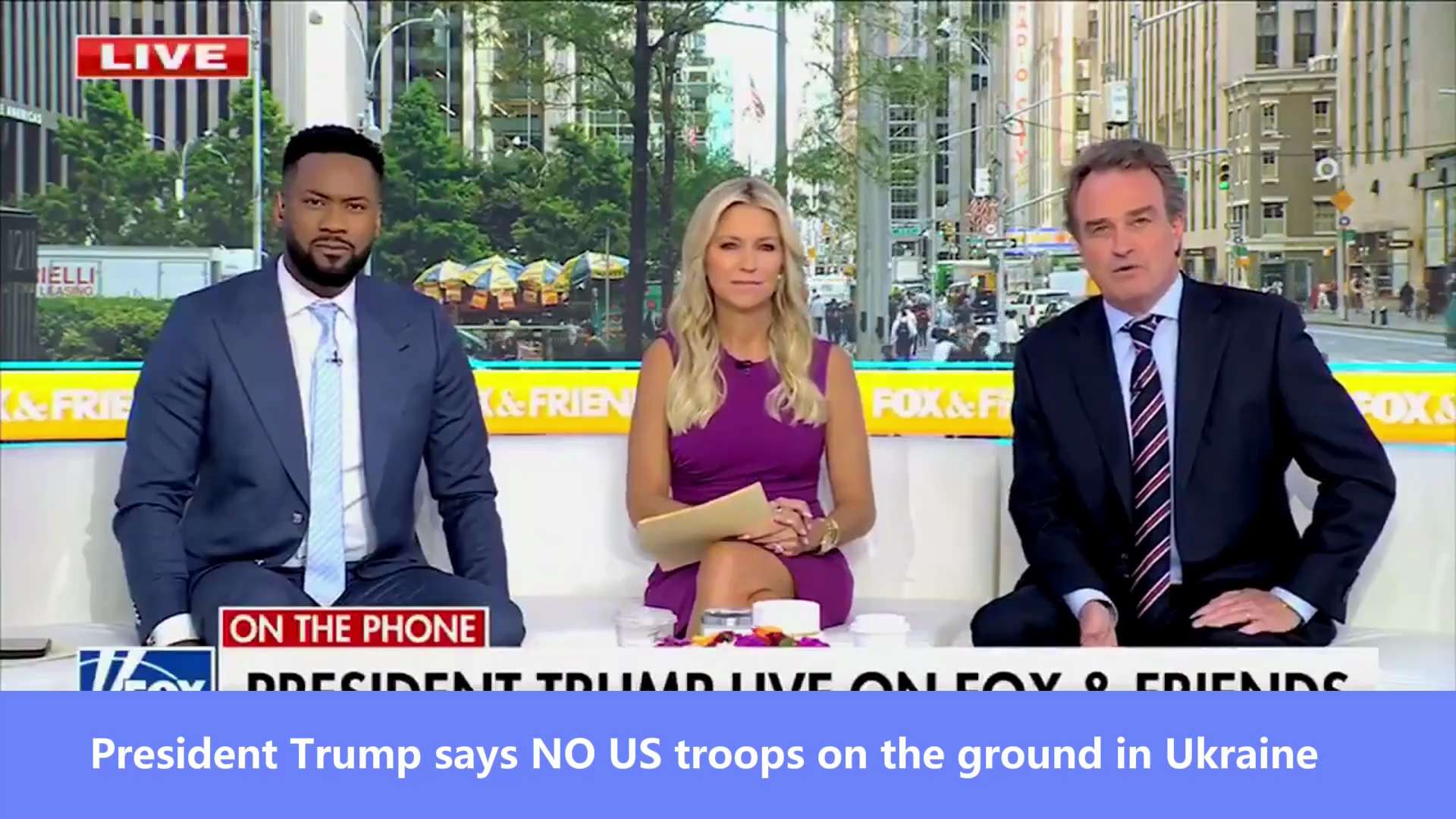 President Trump says NO US troops on the ground in Ukraine: 

"You have my assurance."
