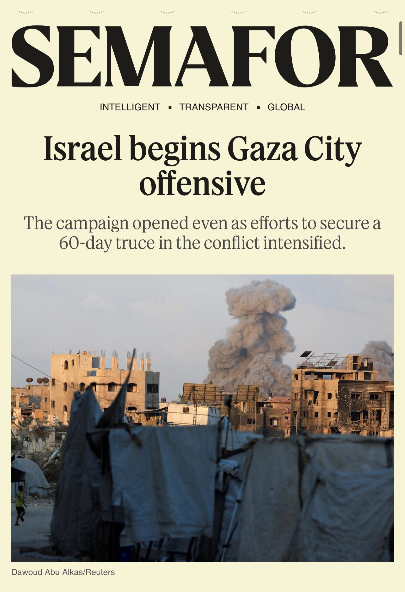 Military Operation to Destroy Remnant of Hamas Fighters Underway 

https://www.semafor.com/article/0...