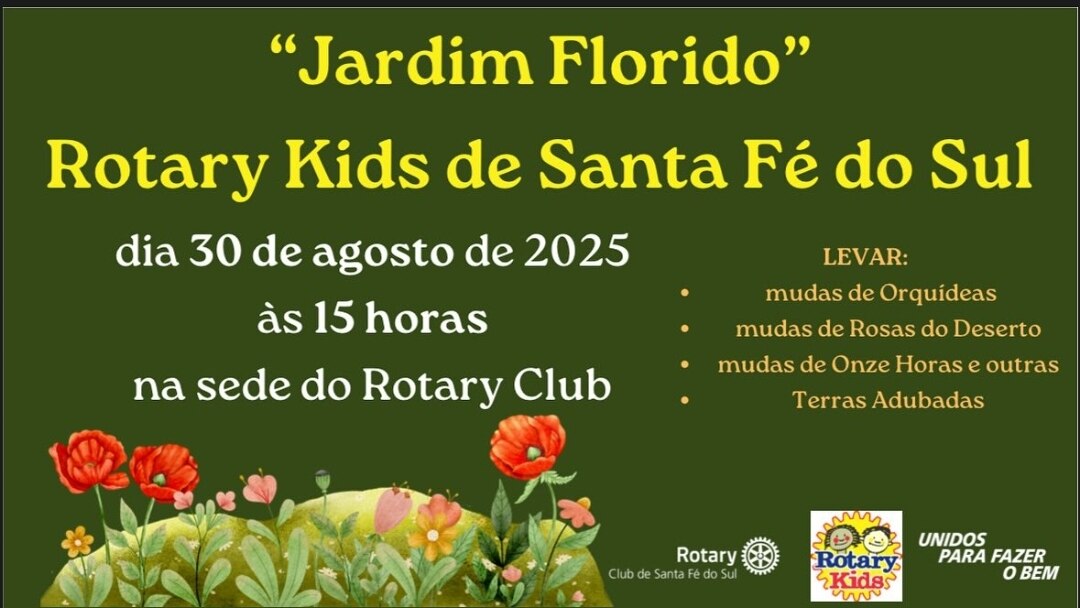 Texto do Rotary Kids de Santa Fé do Sul 

Meio Ambiente é essencial para o Equilíbrio da Terra e sau...