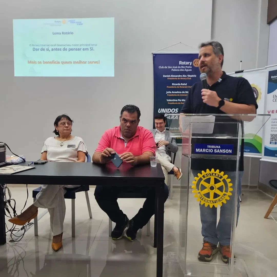 Texto do Rotary Club de São José do Rio Preto - Palácio das Águas

Esta semana tivemos uma reunião e...