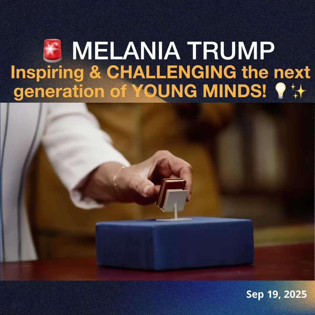 🚨 FIRST LADY MELANIA TRUMP: Inspiring & CHALLENGING the next generation of YOUNG MINDS! 💡✨