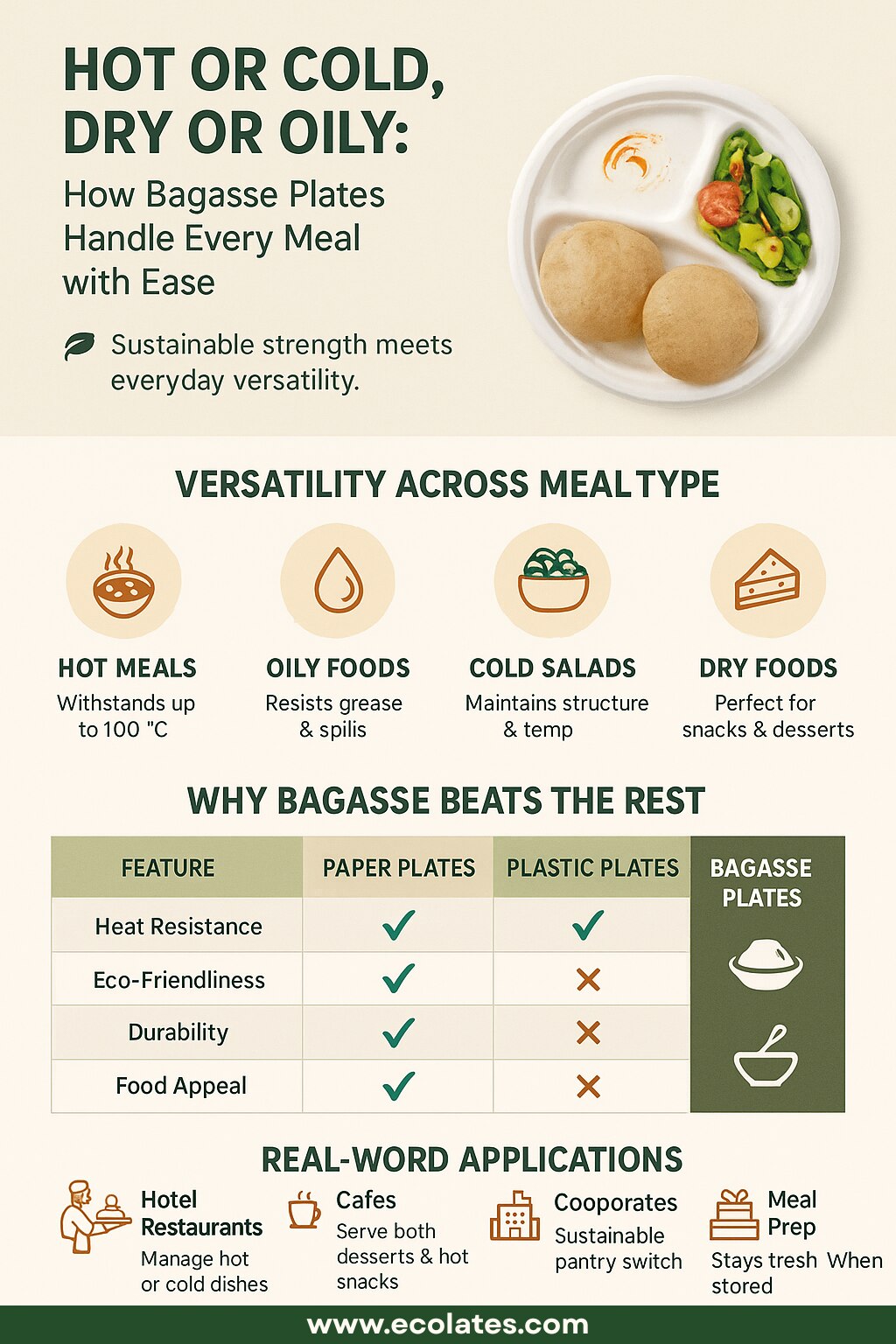 Hot or Cold, Dry or Oily: How Bagasse Plates Handle Every Meal with Ease

Bagasse plates handle hot,...