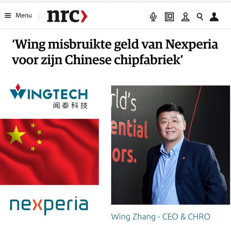 💥💥 荷兰政府之所以接管 Nexperia，源于其首席执行官张学政（Wing Zhang）的内部操控及挪用资金。

👉 根据阿姆斯特丹上诉法院企业商会 10 月 14 日的裁决，张试图利用 Ne...