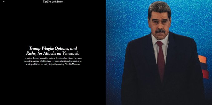 The Trump administration is weighing military options against Venezuelan leader Nicolás Maduro, incl...