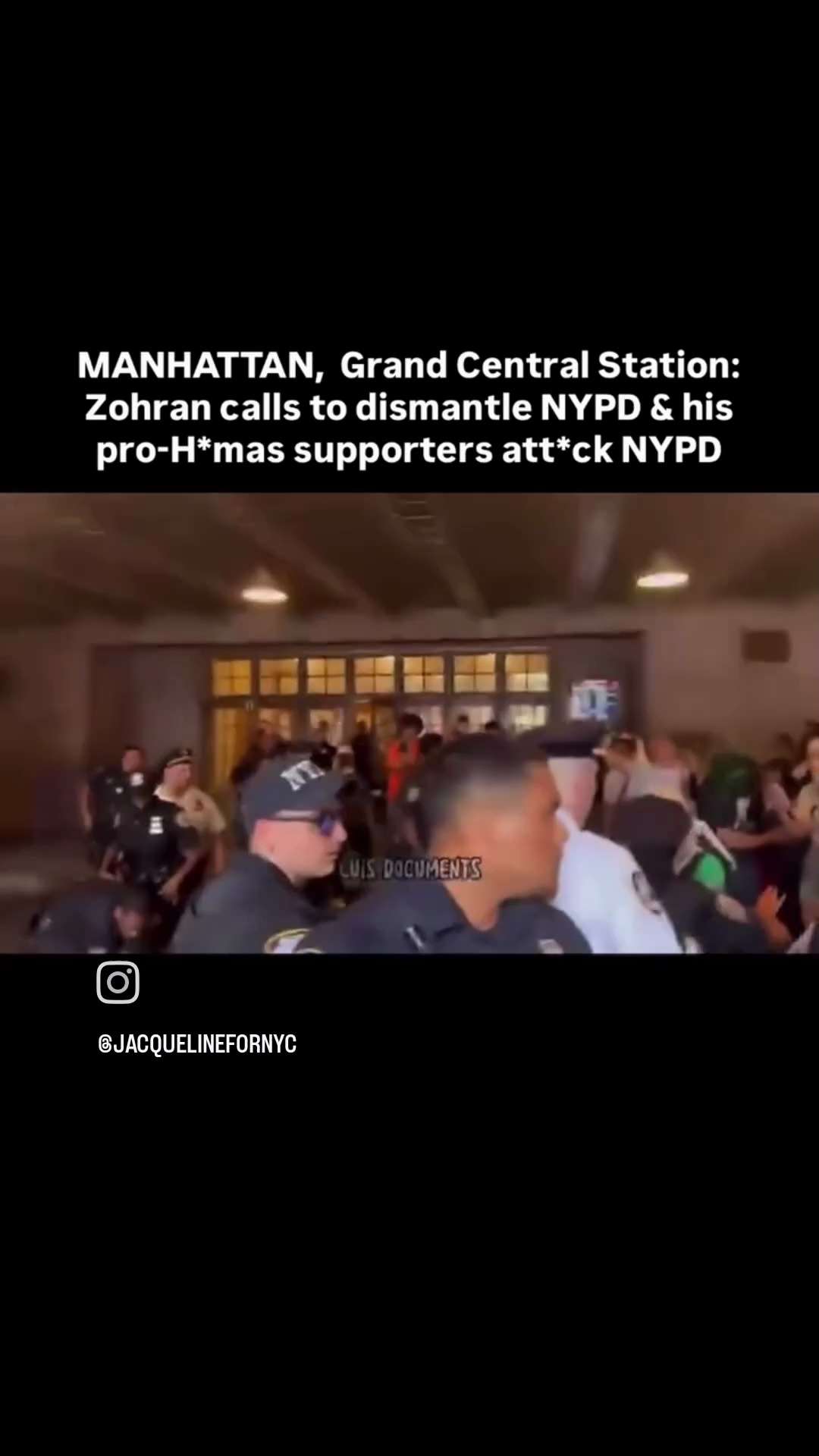 Mancommie has put a target on the NYPD backs.  Holy shit and he's not even in power yet.   