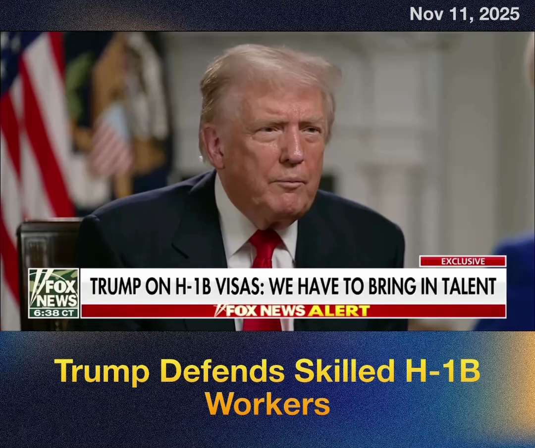 🚨 JUST IN: Trump Spars With Laura Ingraham Over H-1B Visas — “You Can’t Take People Off Unemploymen...