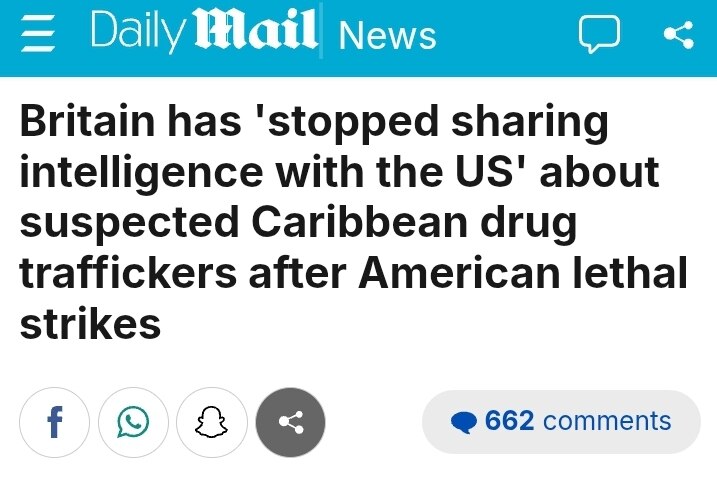 Britain may want to rethink their decision to stop sharing intelligence with the United States re: C...