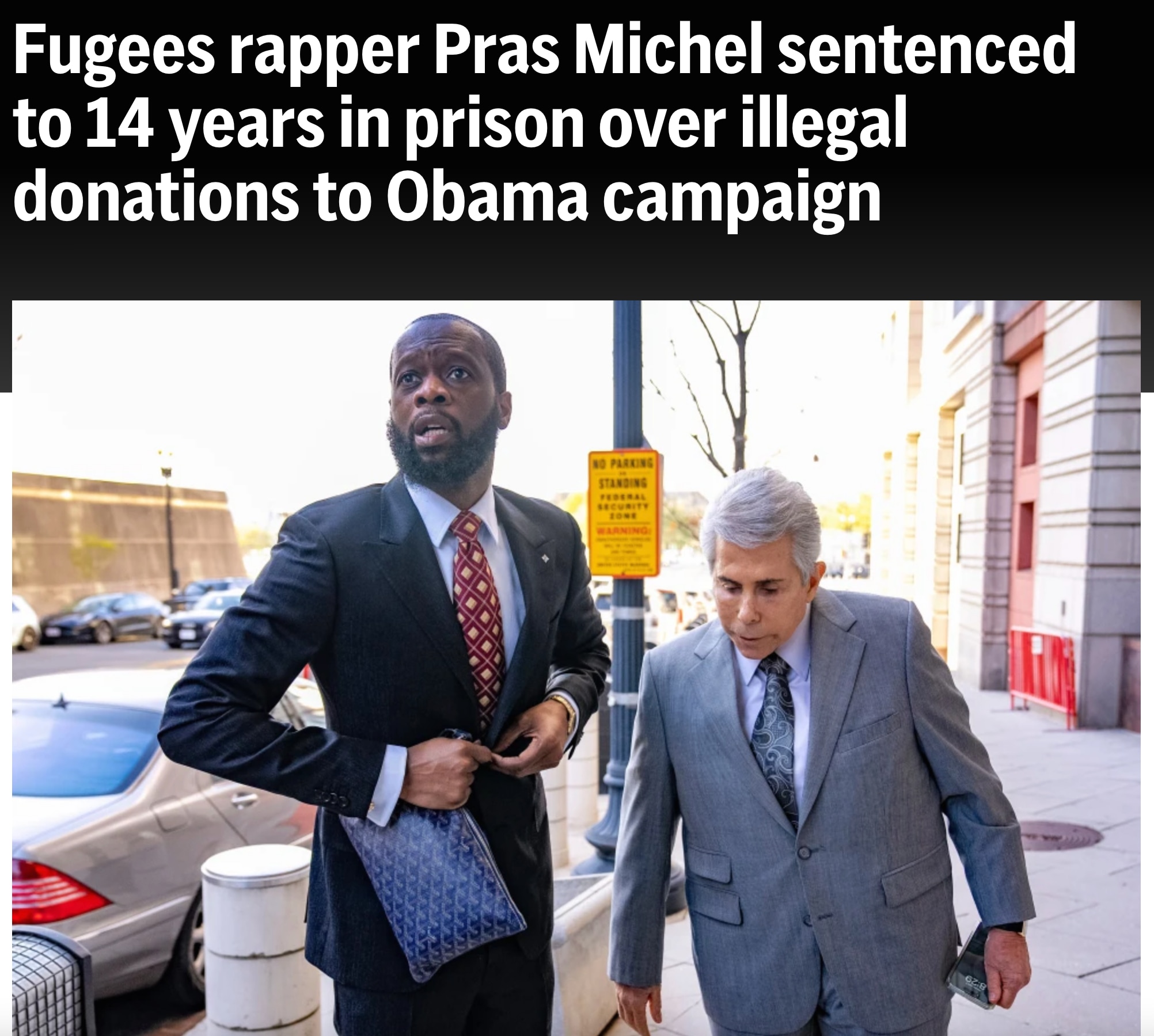 🚨突发消息：格莱美说唱歌手 #普拉斯·米歇尔 因非法捐款奥巴马被判14年
👉从 #刘特佐 手里拿上亿美元、给奥巴马竞选“洗钱”，还试图帮忙挡下 #美国司法部 调查 🇺🇸💸
👉 就是这个人曾...