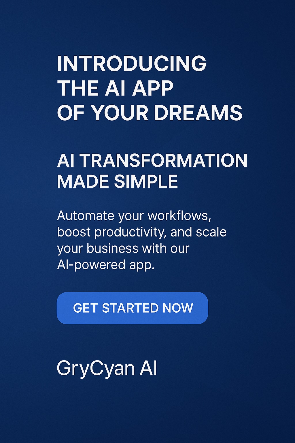🚀 90-Day AI Growth Program — Transform Your Business with GryCyan AI

Ready to scale smarter, faste...