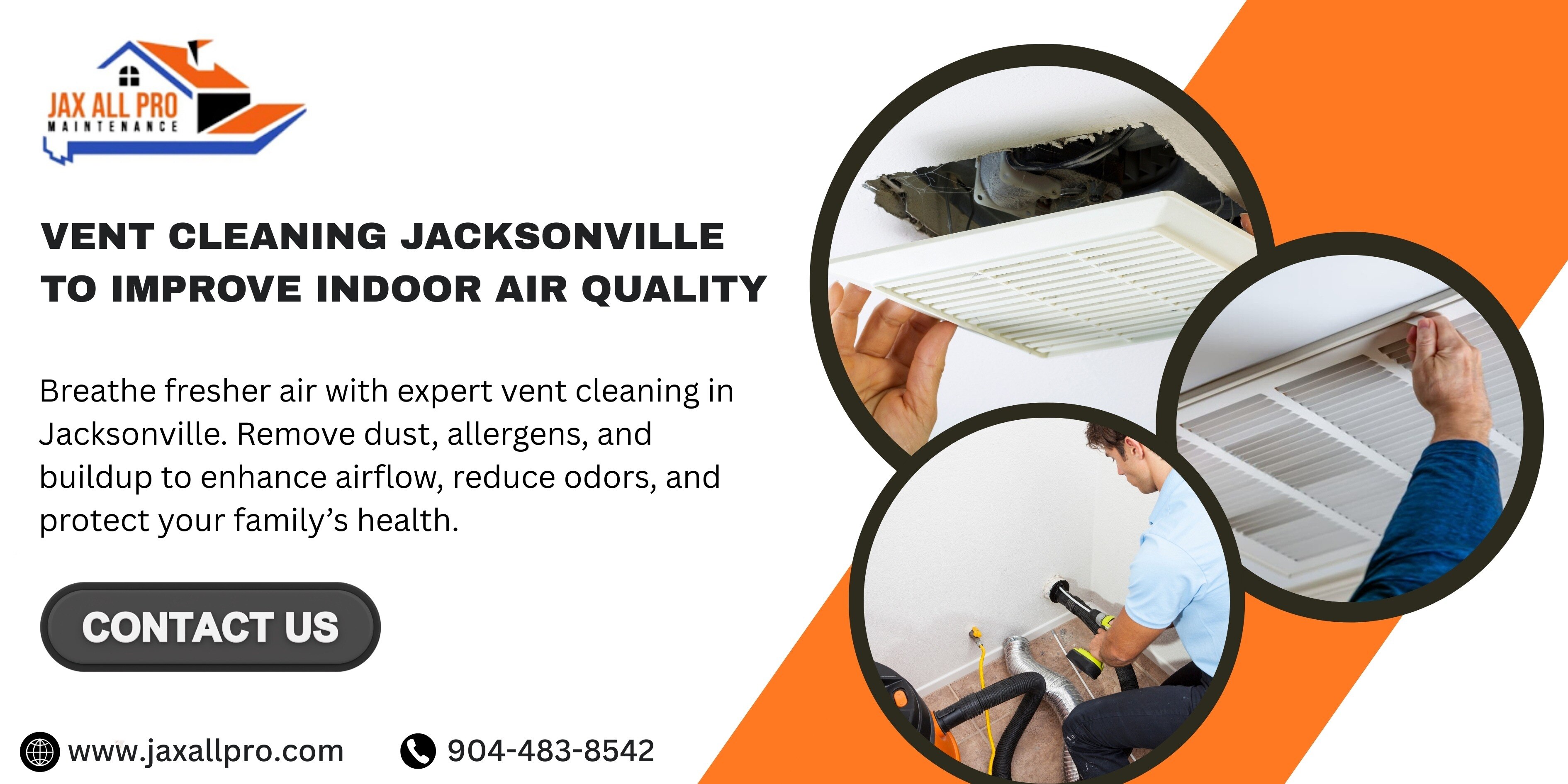 Vent Cleaning Jacksonville Services With Jax All Pro Maintenance

Looking for reliable Vent cleaning...