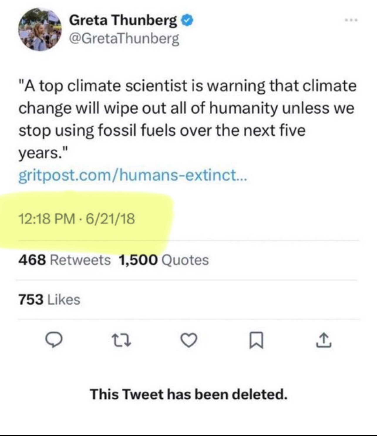 She posted this in 2018. She deleted it in 2023. 5 years later. 🤣👇🏻