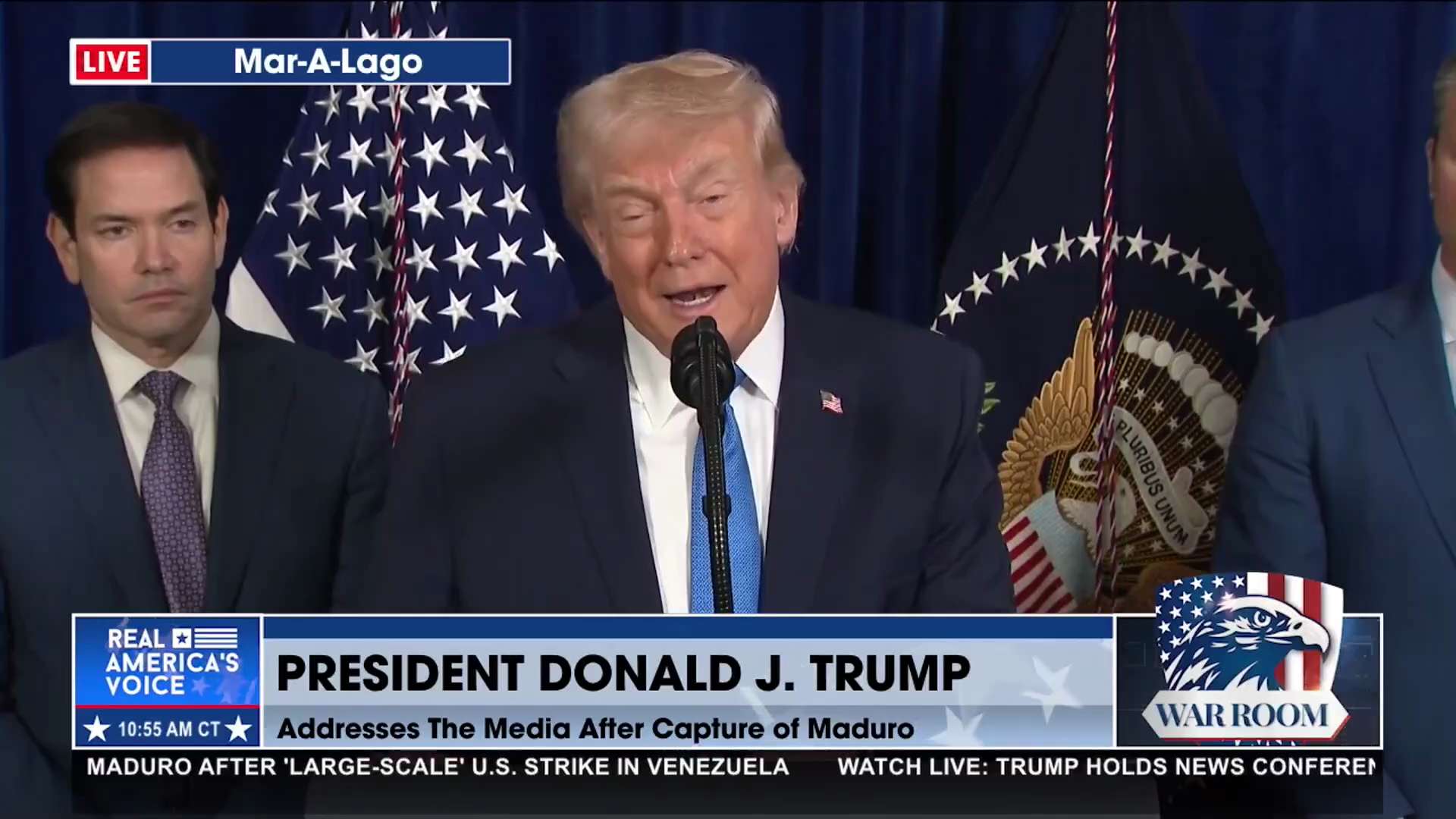 PRESIDENT TRUMP: "Venezuela unilaterally seized and stole American oil, American assets, and America...