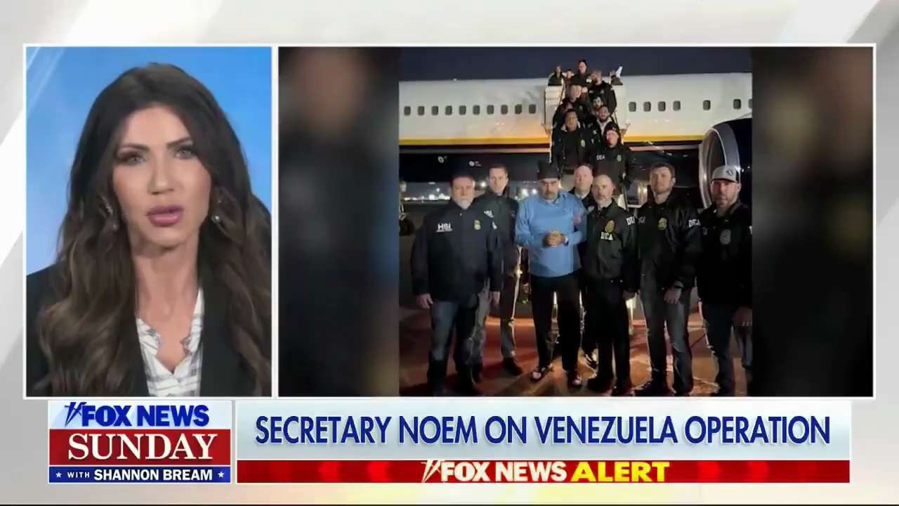 Homeland Security Secretary Kristi Noem: "Americans are extremely grateful, and Venezuelans are grat...