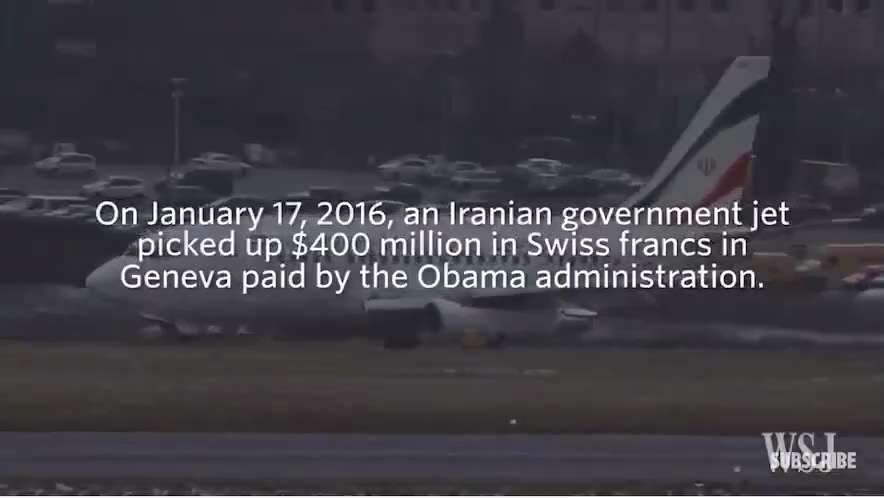 RealRobert:
This is:

Barack Hussein Obama delivering billions in cash to the number one sponsor of ...
