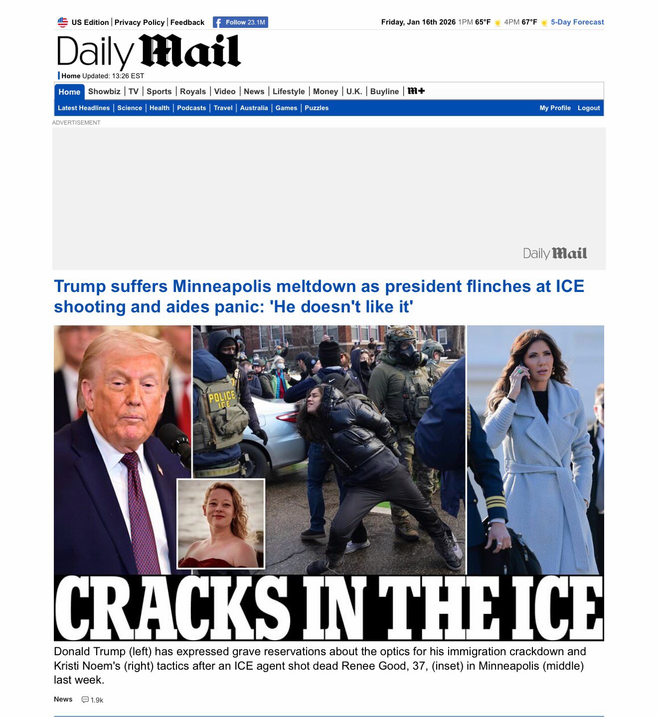 Half Measures = Bad Polls 

https://www.dailymail.co.uk/news/article-15470435/Trump-suffers-Minneapo...