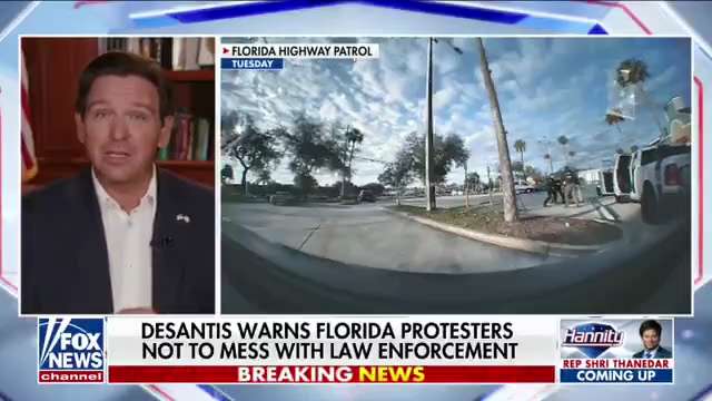 🔥Gov. Ron DeSantis just sent a message to all leftists even THINKING about laying a finger on ICE a...