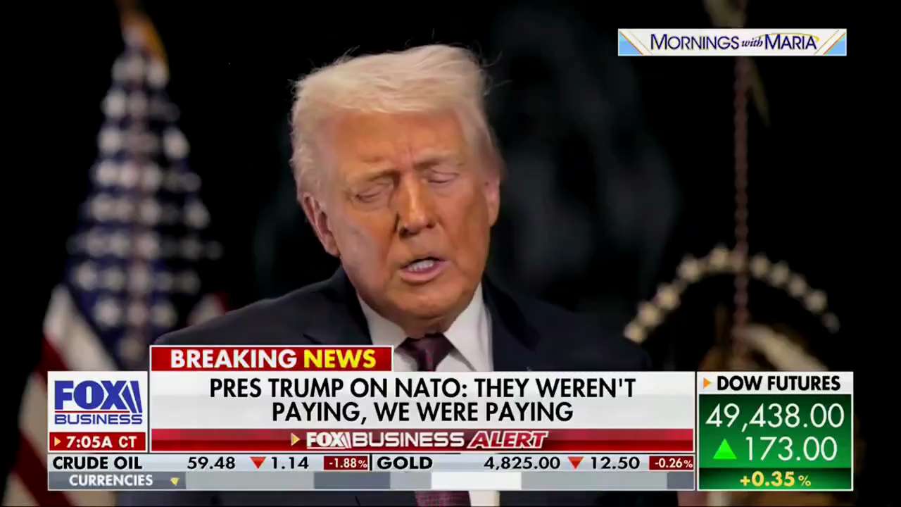 President Trump on NATO: "We have never really asked anything of them... We've been very good to Eur...