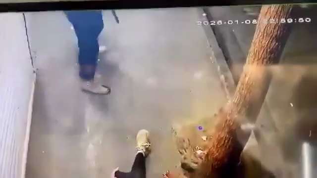 一段2026年1月8日的伊朗抗议视频流出
一名女子遭遇伊朗军警和便衣用砍刀和警棍袭击，最后被拖着头发带走。
