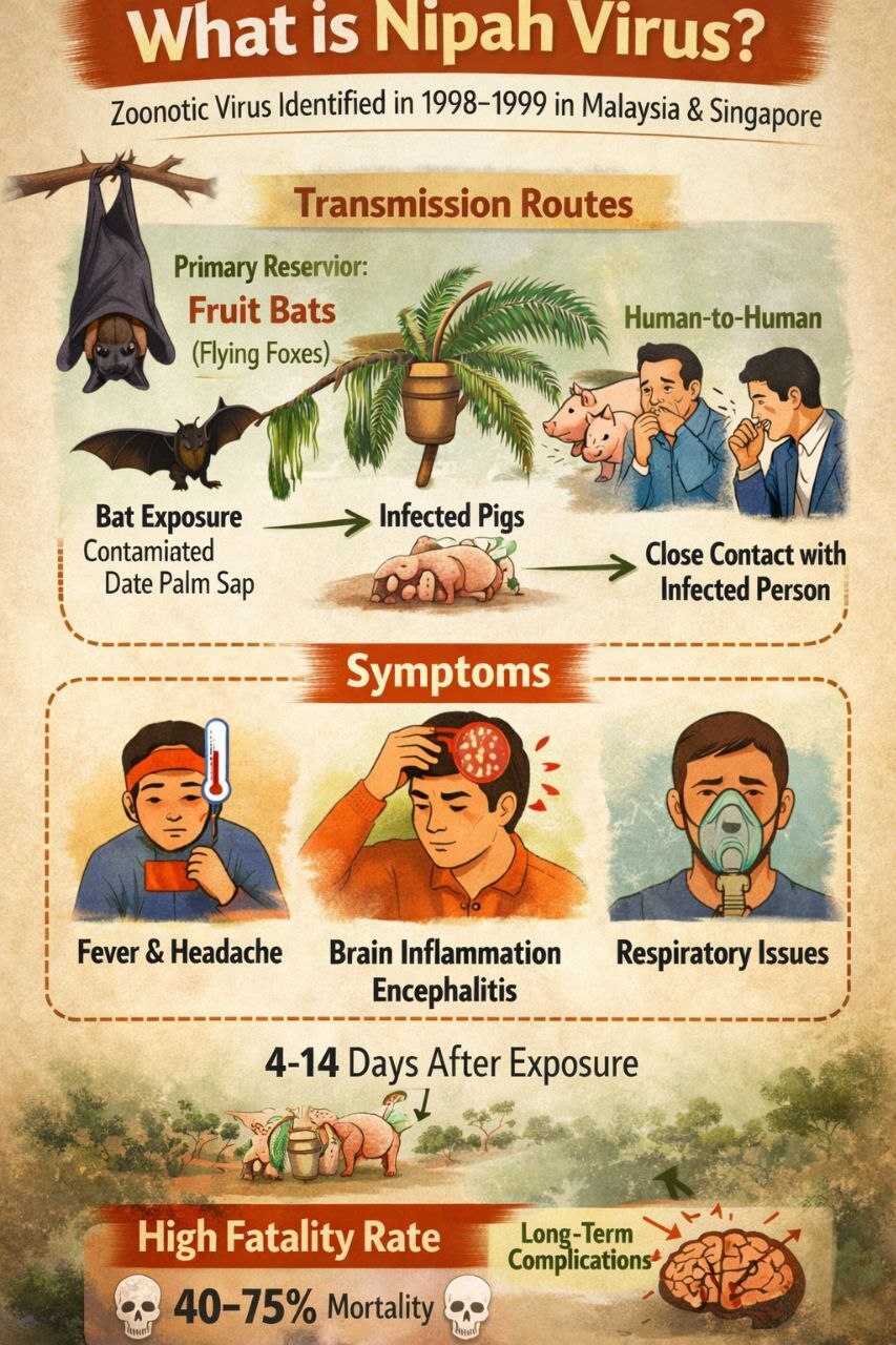 尼帕病毒……骗局疫情2.0

及时赶到……
紧随达沃斯世界经济论坛之后
美国脱离世卫组织
美国中期选举

注意：自 1999 年以来，该地区每年都会爆发尼帕病毒疫情。

大家都会没事的！
不要遵守
提...