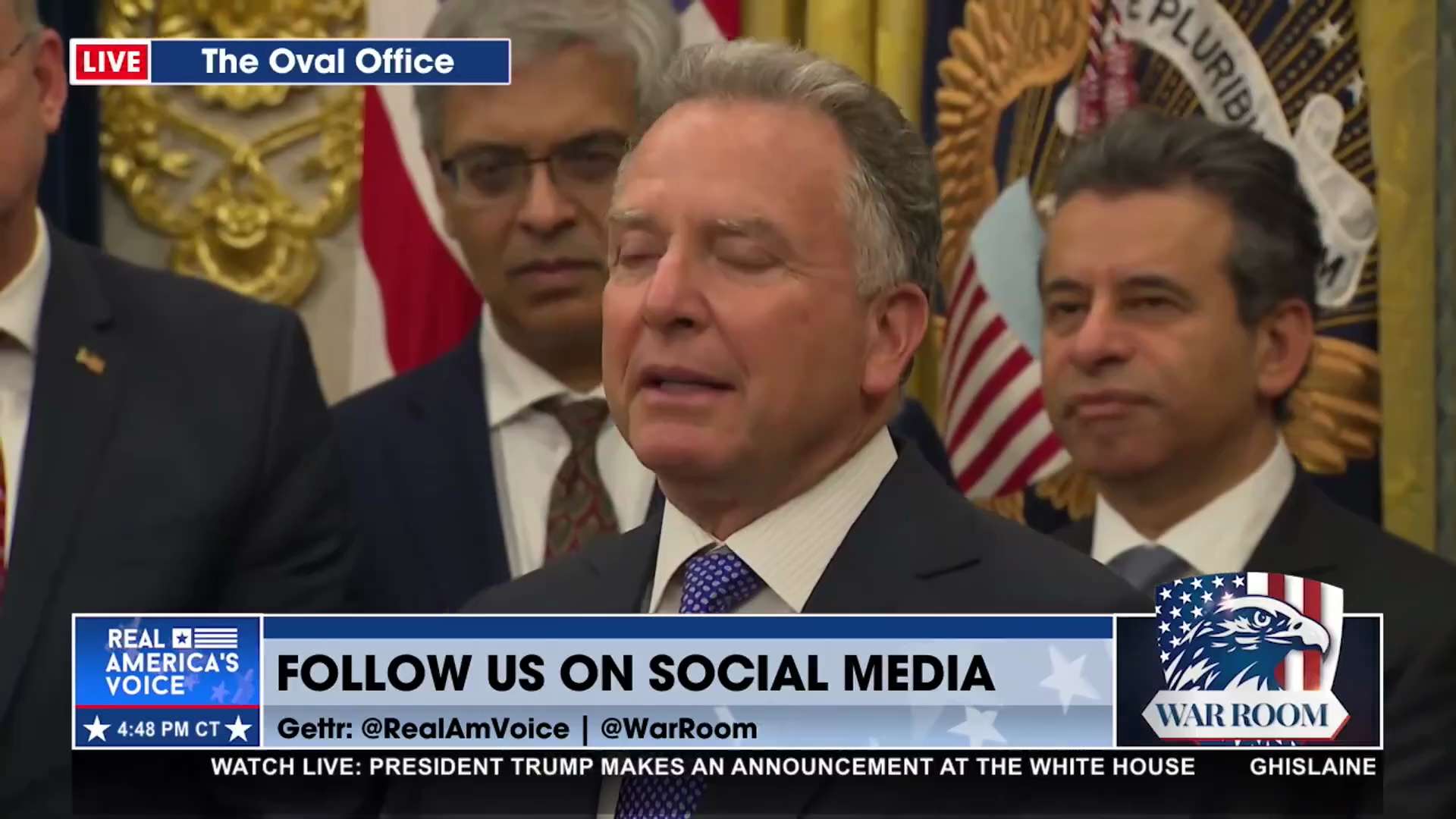 @SEPeaceMissions shares how his friend, President Trump, was there for him when his son, Andrew, die...