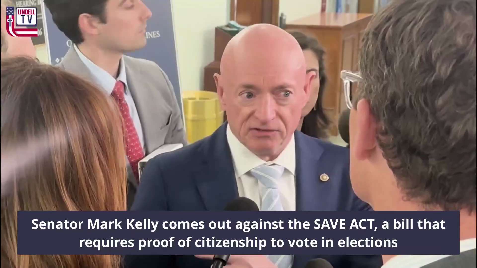 JUST IN: Senator Mark Kelly comes out against the SAVE ACT, a bill that requires proof of citizenshi...