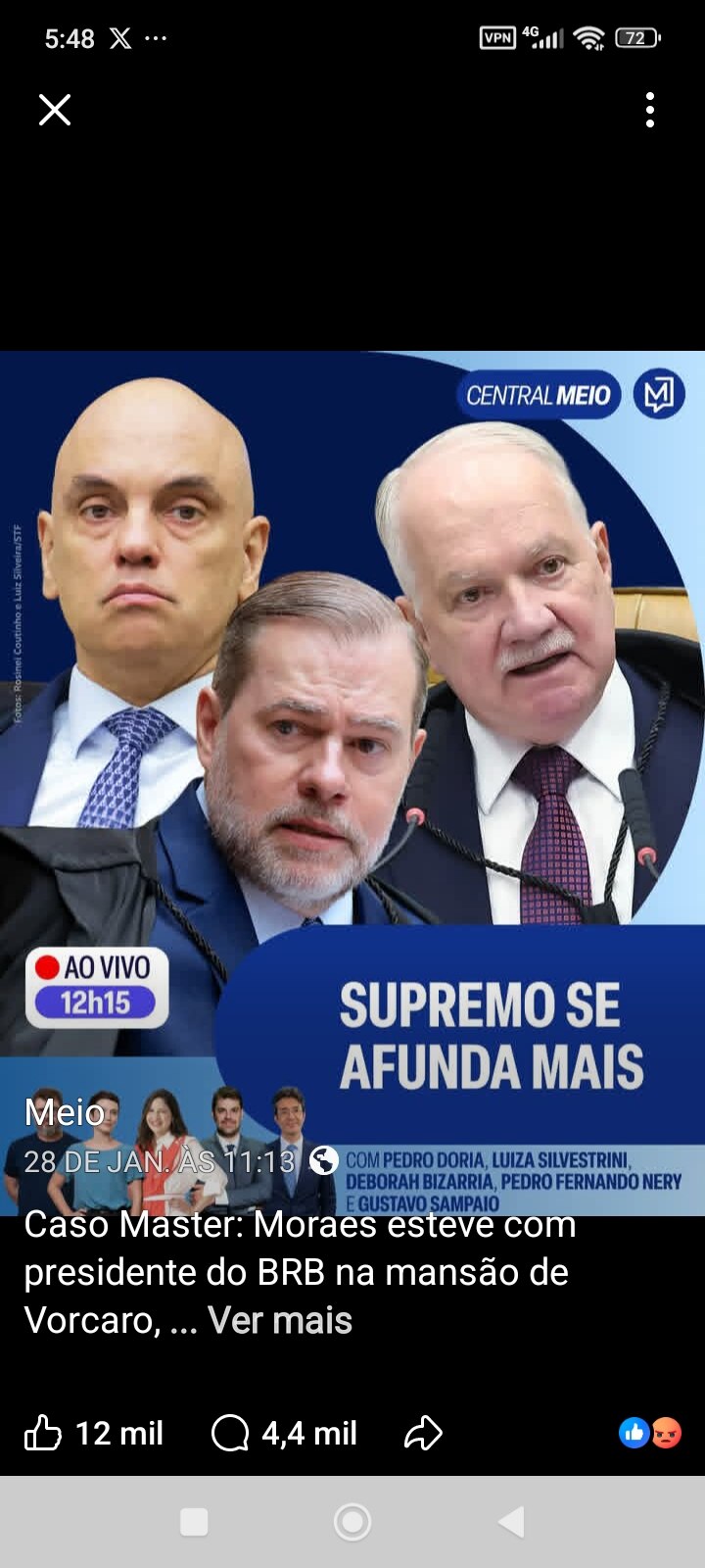 Caso Master: Moraes esteve com presidente do BRB na mansão de Vorcaro, 

Hoje, o Central Mei recebe ...