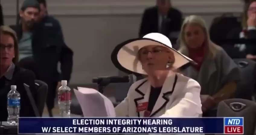 An Arizona election worker for the 2020 election, testified under oath that she observed a ballot fo...