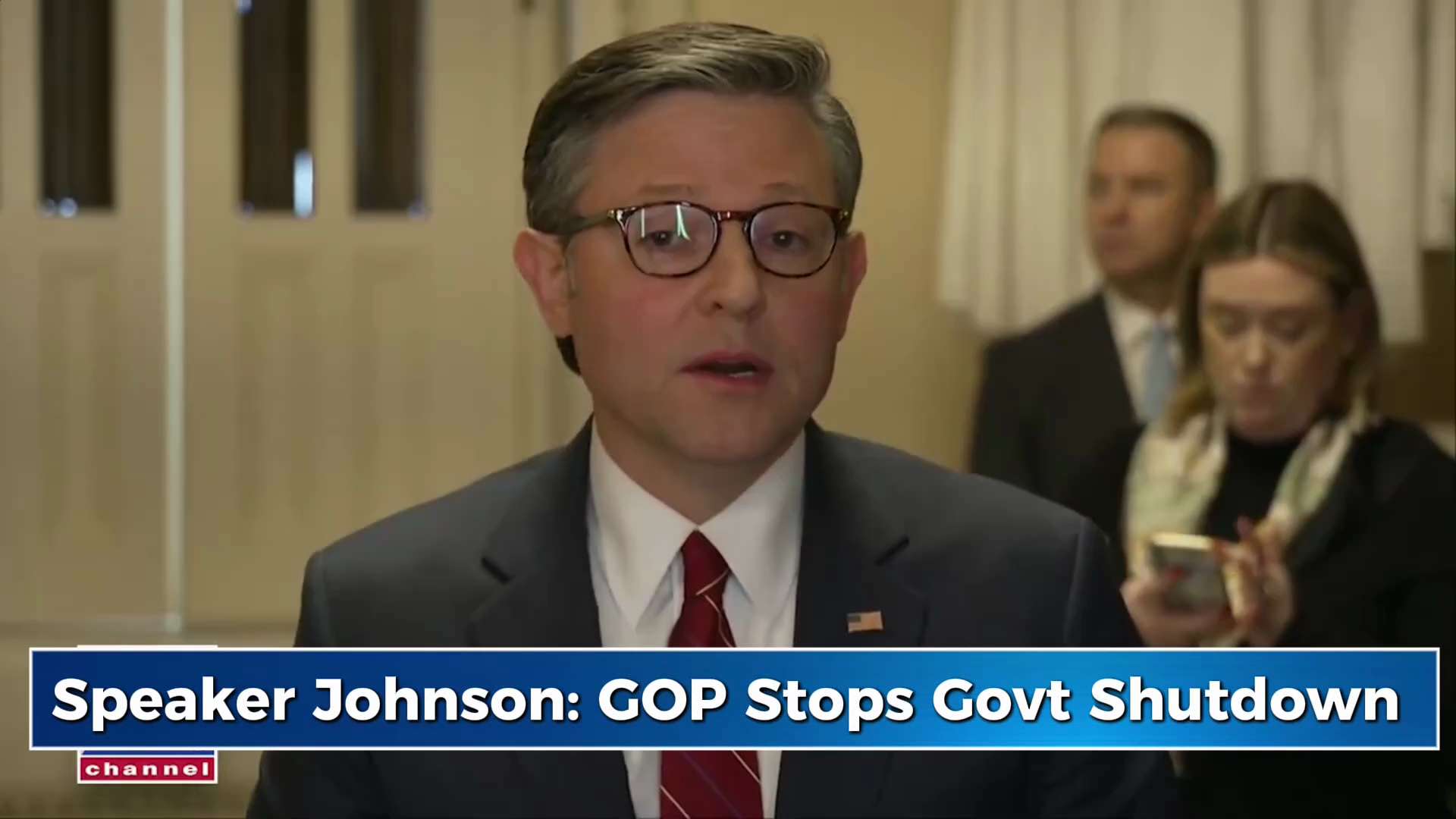🚨SPEAKER JOHNSON: “For some reason, many of the House Democrats wanted to shut the government down ...